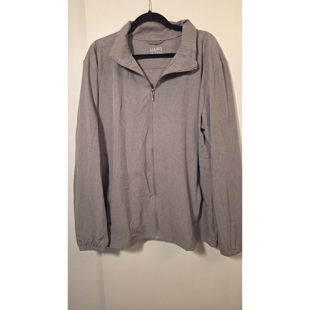 Hang Ten Shirt Jacket Womens Gray Full Zip UPF 50+ UV Sun Protection 2XL